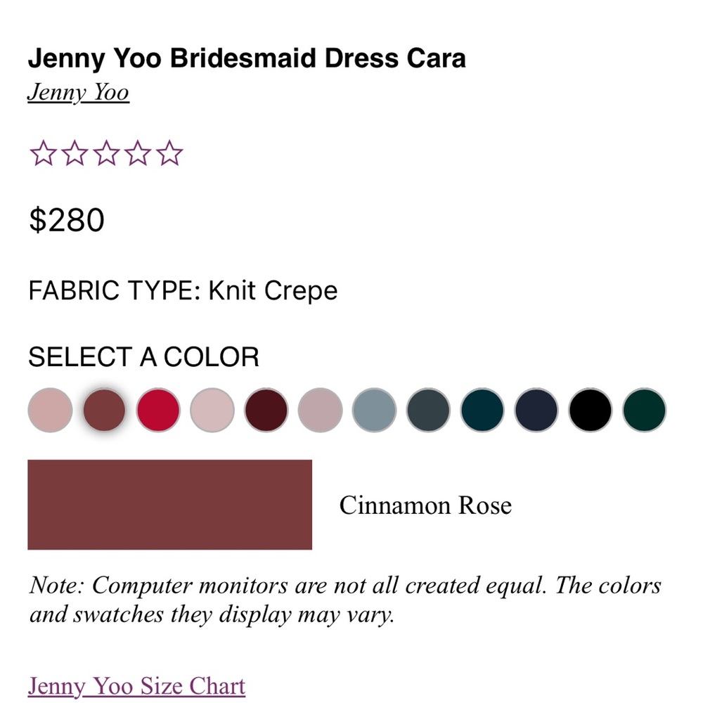 Jenny Yoo Cara Bridesmaid dress size 12 cinnamon rose color - Picture 2 of 3